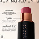 Youngblood - Vividluxe Creme Blush Stick - Mulberry-deep-dusty-rose